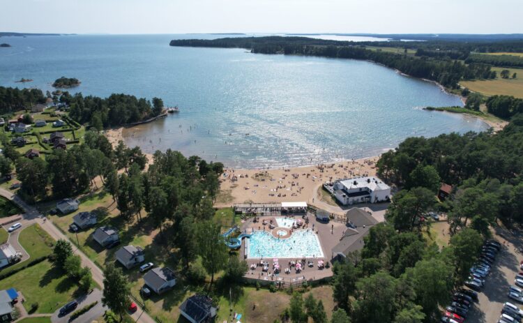 Drönarbild på Harge.