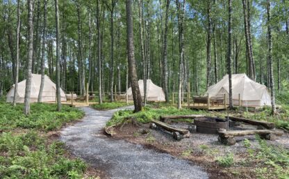 Glamping nära Örebro.